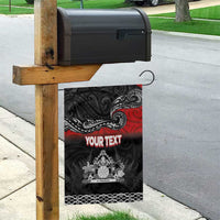 Personalised The Kingitanga - Maori King Movement Garden Flag Te Paki-o-Matariki with Silver Ferns and Polynesian Art Tattoo