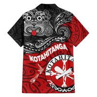 Maori Kotahitanga Family Matching Short Sleeve Bodycon Dress and Hawaiian Shirt Aotearoa Spirit with Maori Mask and Polynesian Art Tattoo LT03 - Polynesian Pride