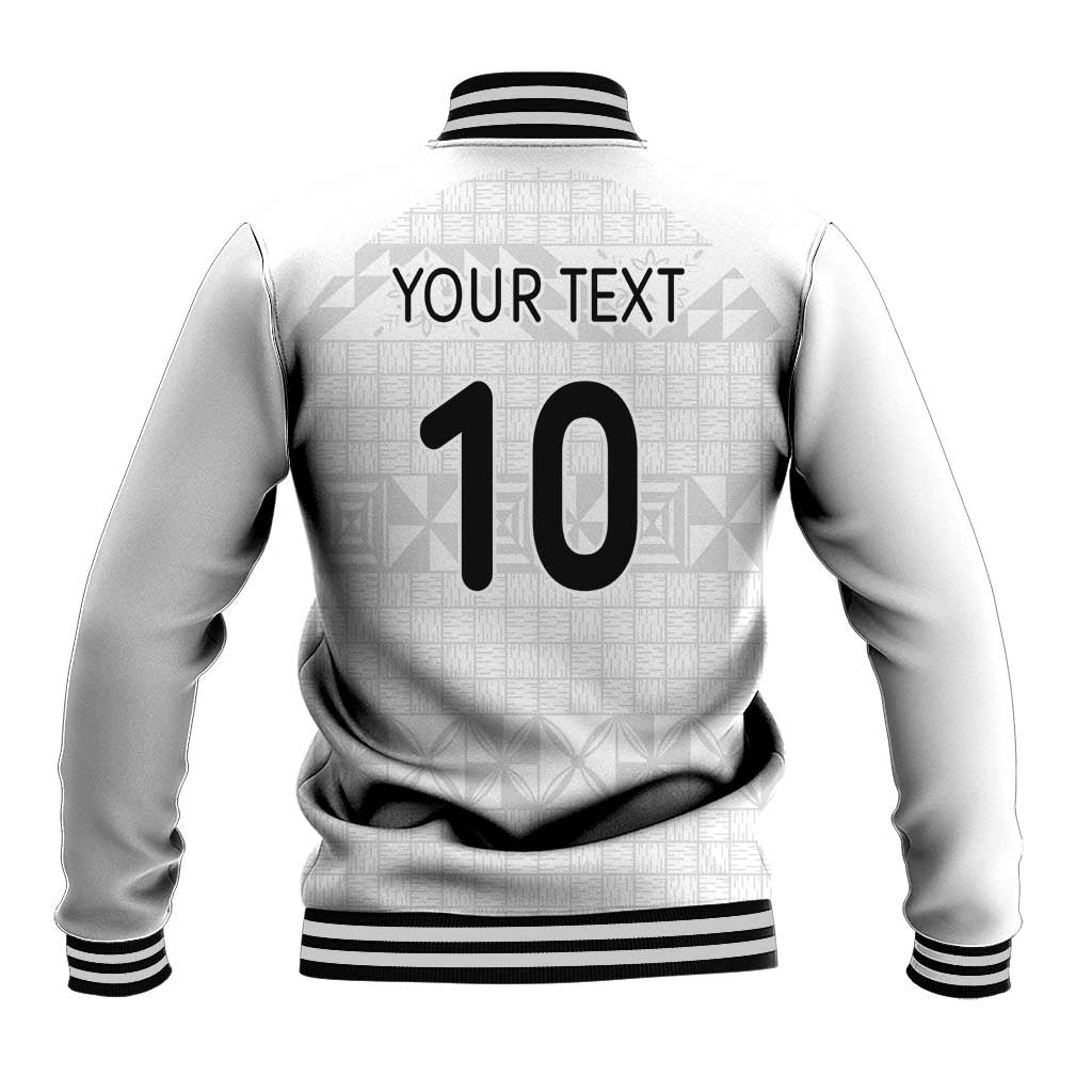 Custom Tonga Ngatu Art Rugby Mate Ma'a Baseball Jacket - Polynesian Pride