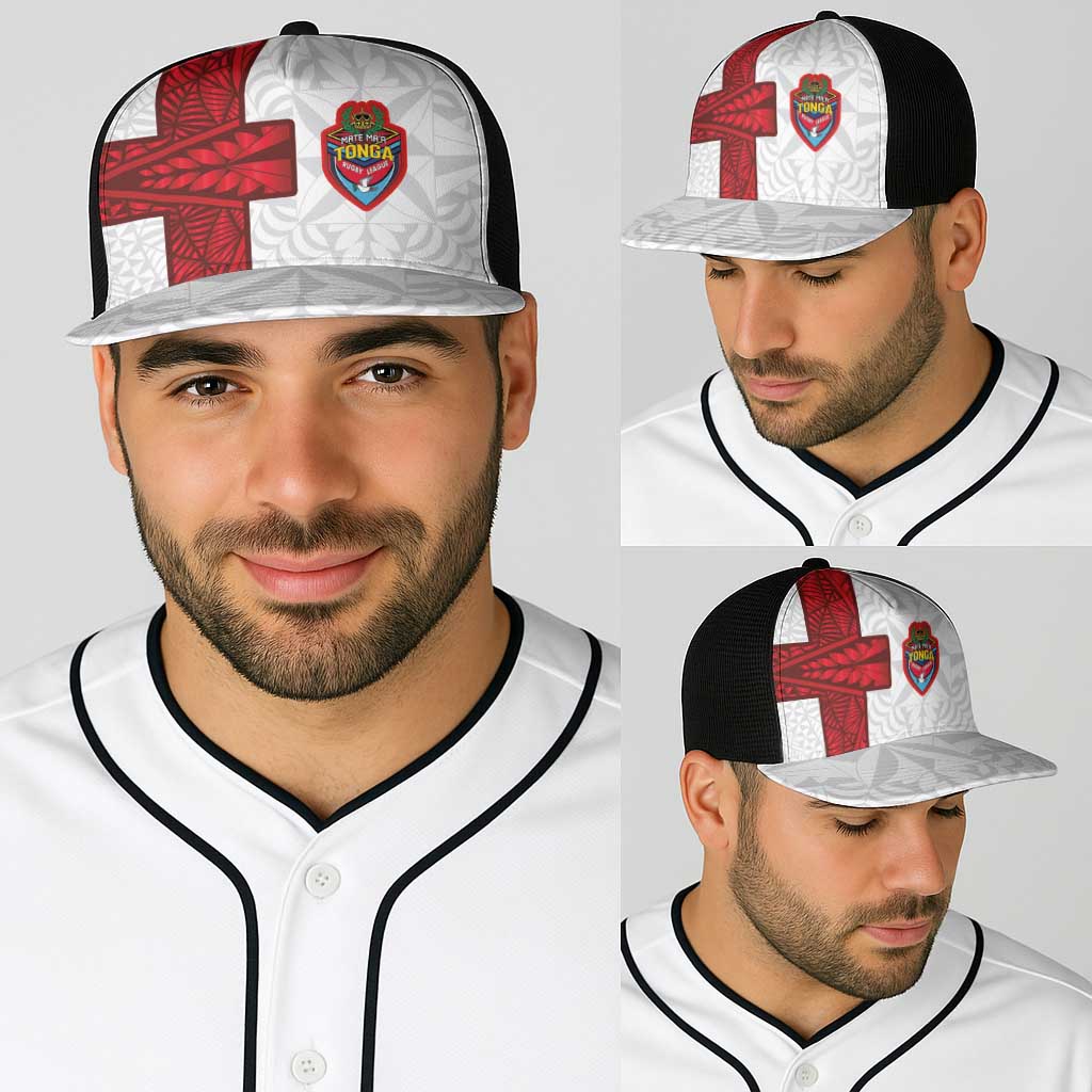 Tonga Ngatu Art Rugby Mate Ma'a Baseball Net Cap - Polynesian Pride