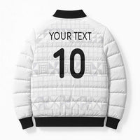 Custom Tonga Ngatu Art Rugby Mate Ma'a Bomber Puffer Jacket - Polynesian Pride