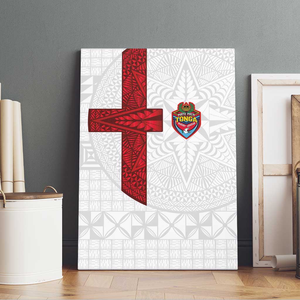 Tonga Ngatu Art Rugby Mate Ma'a Canvas Wall Art - Polynesian Pride