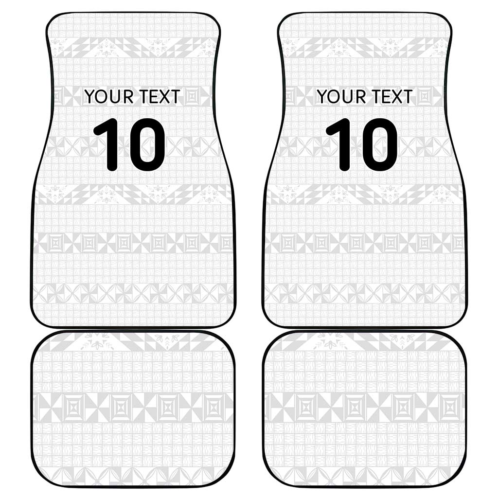 Custom Tonga Ngatu Art Rugby Mate Ma'a Car Mats - Polynesian Pride