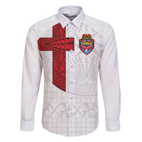 Custom Tonga Ngatu Art Rugby Mate Ma'a Family Matching Off Shoulder Maxi Dress and Hawaiian Shirt - Polynesian Pride