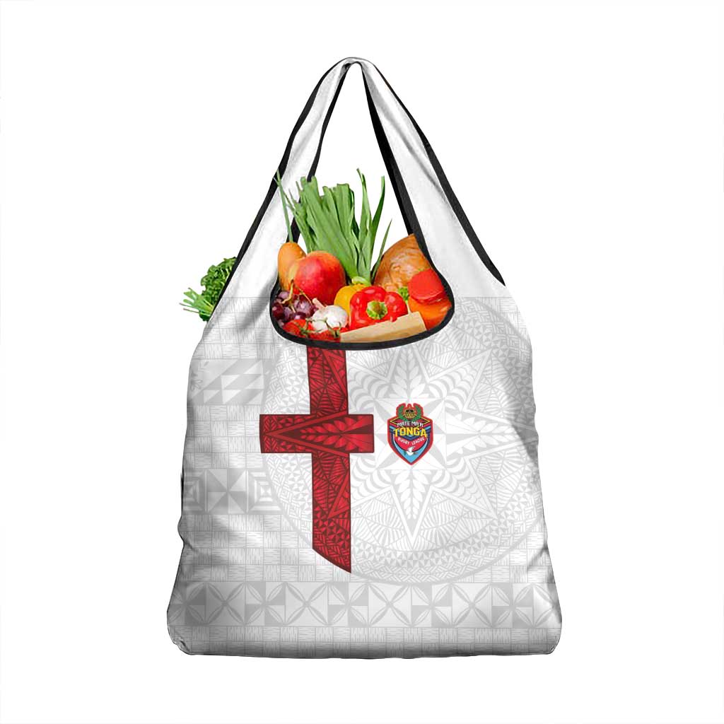 Tonga Ngatu Art Rugby Mate Ma'a Grocery Bag - Polynesian Pride