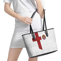 Tonga Ngatu Art Rugby Mate Ma'a Leather Tote Bag - Polynesian Pride