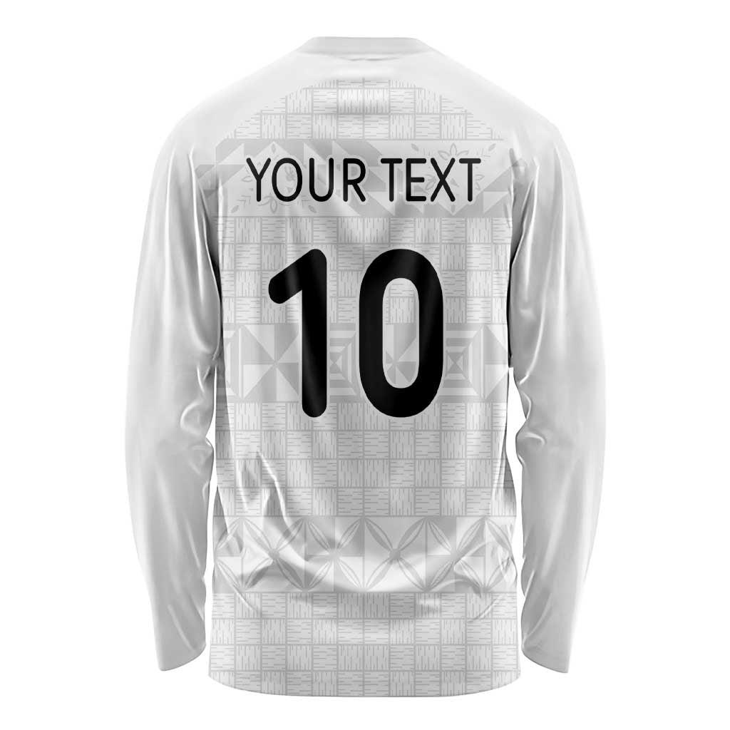 Custom Tonga Ngatu Art Rugby Mate Ma'a Long Sleeve Shirt - Polynesian Pride