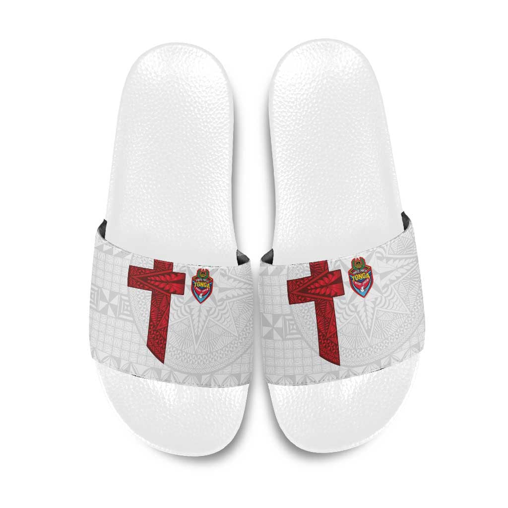 Tonga Ngatu Art Rugby Mate Ma'a Slide Sandals - Polynesian Pride