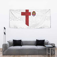 Tonga Ngatu Art Rugby Mate Ma'a Tapestry - Polynesian Pride