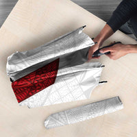 Tonga Ngatu Art Rugby Mate Ma'a Umbrella - Polynesian Pride