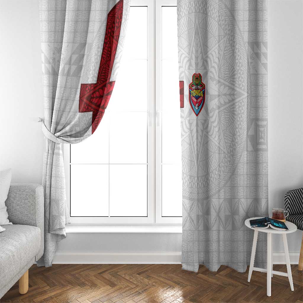 Tonga Ngatu Art Rugby Mate Ma'a Window Curtain - Polynesian Pride