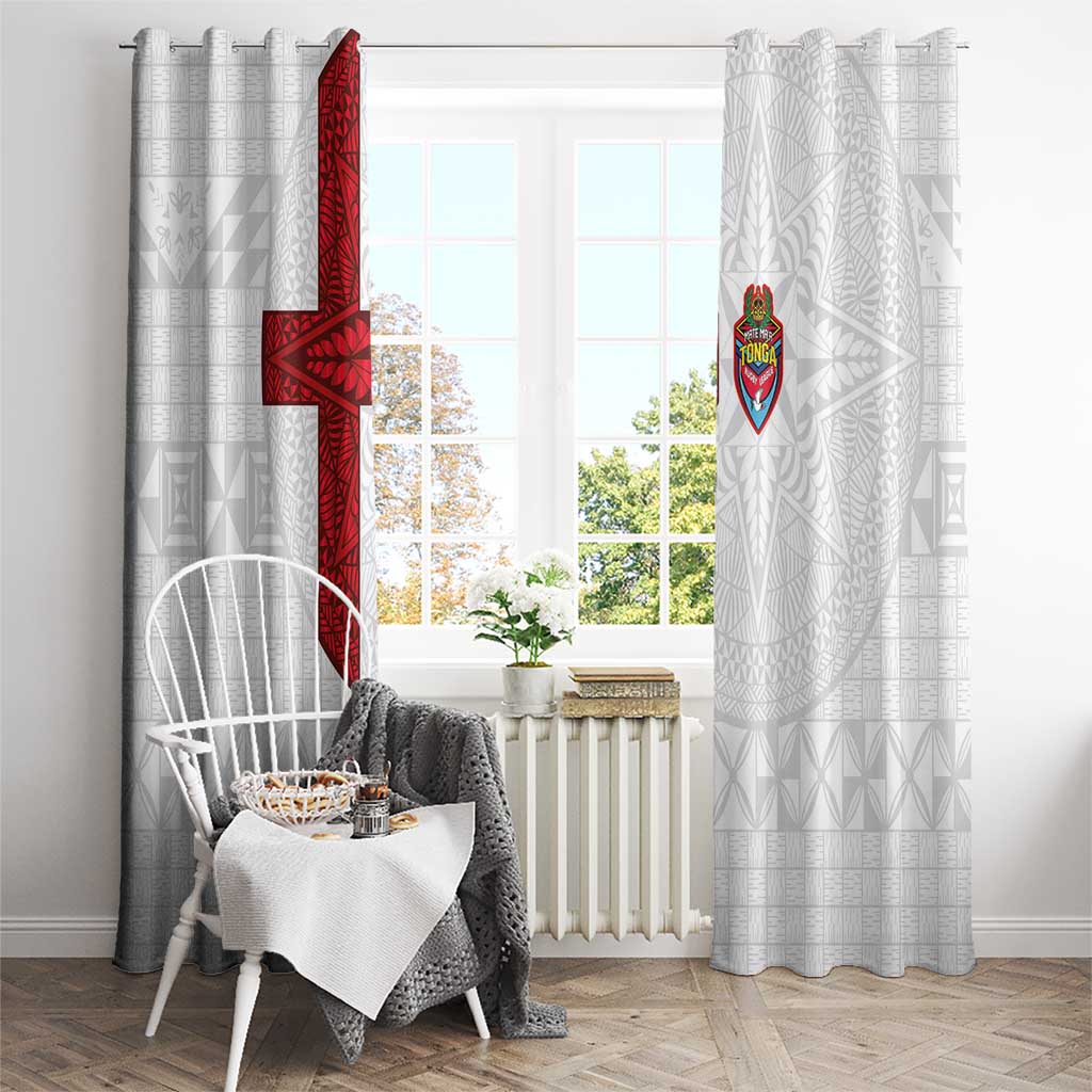 Tonga Ngatu Art Rugby Mate Ma'a Window Curtain - Polynesian Pride