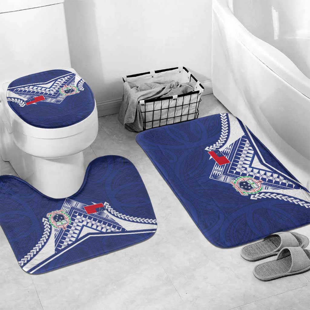 Samoa Rugby Bathroom Set Pacific Motifs - Polynesian Pride