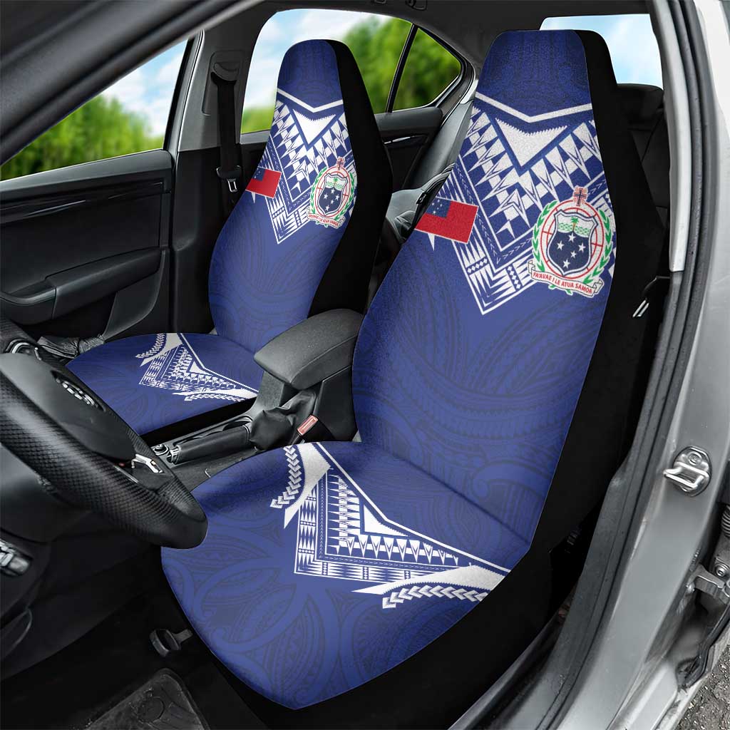 Samoa Rugby Car Seat Cover Pacific Motifs - Polynesian Pride