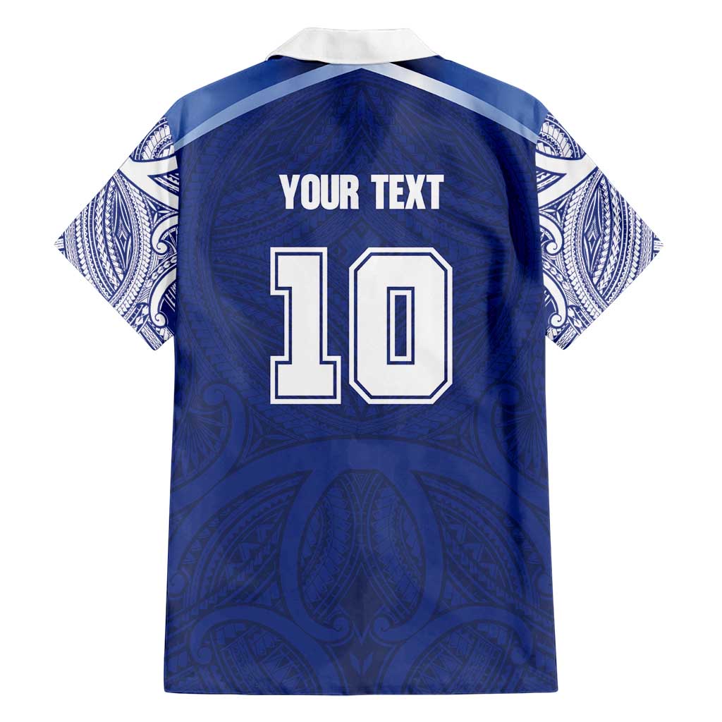 Custom Samoa Rugby Family Matching Long Sleeve Bodycon Dress and Hawaiian Shirt Pacific Motifs - Polynesian Pride