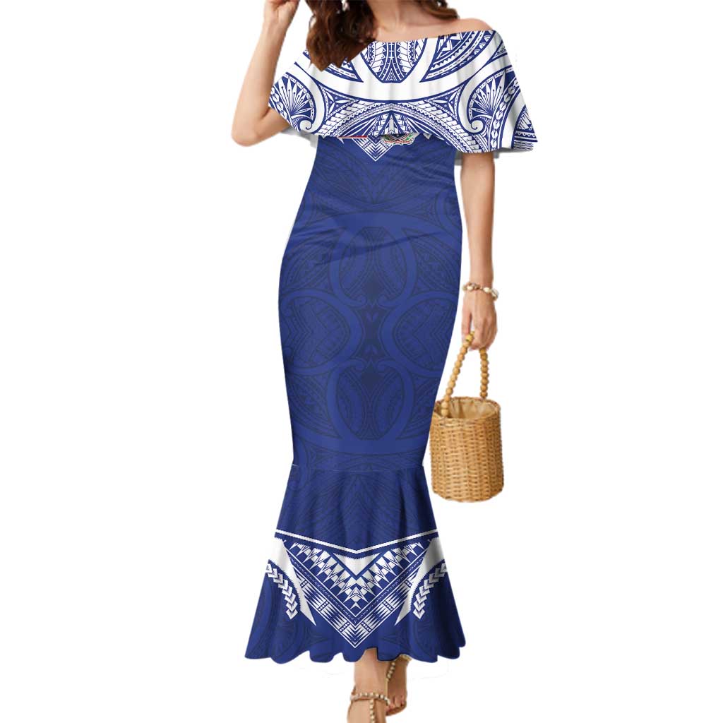 Custom Samoa Rugby Family Matching Mermaid Dress and Hawaiian Shirt Pacific Motifs - Polynesian Pride