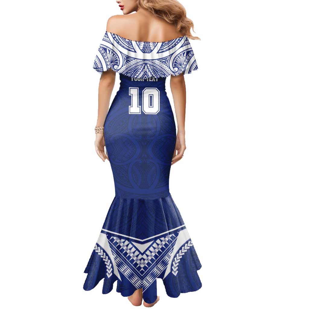 Custom Samoa Rugby Family Matching Mermaid Dress and Hawaiian Shirt Pacific Motifs - Polynesian Pride