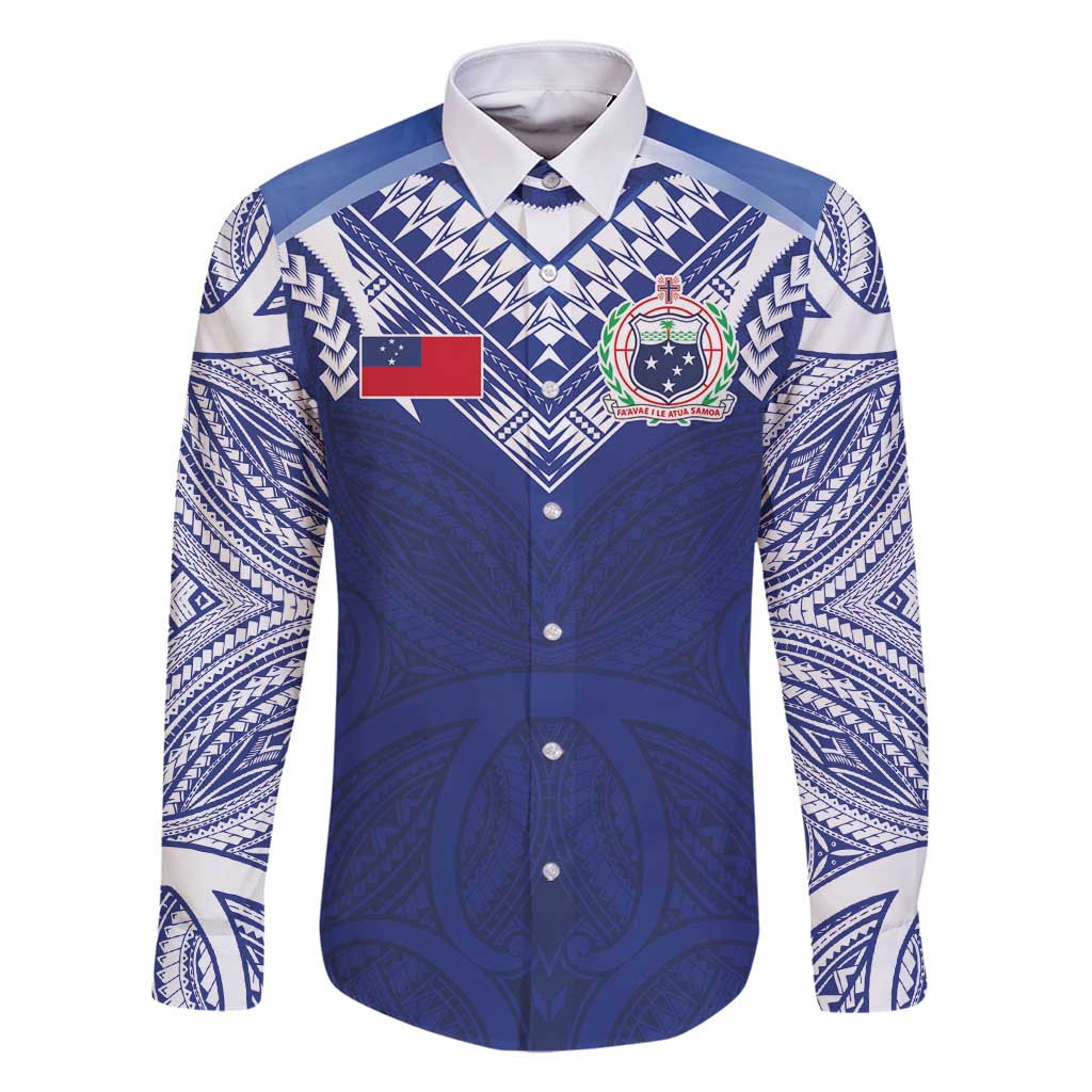 Custom Samoa Rugby Family Matching Off Shoulder Short Dress and Hawaiian Shirt Pacific Motifs - Polynesian Pride