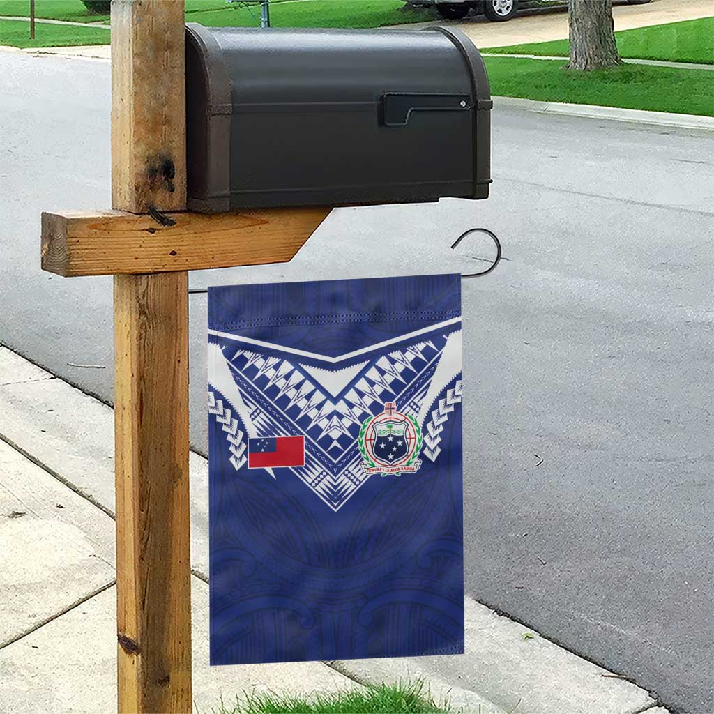 Samoa Rugby Garden Flag Pacific Motifs - Polynesian Pride