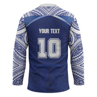 Custom Samoa Rugby Hockey Jersey Pacific Motifs - Polynesian Pride