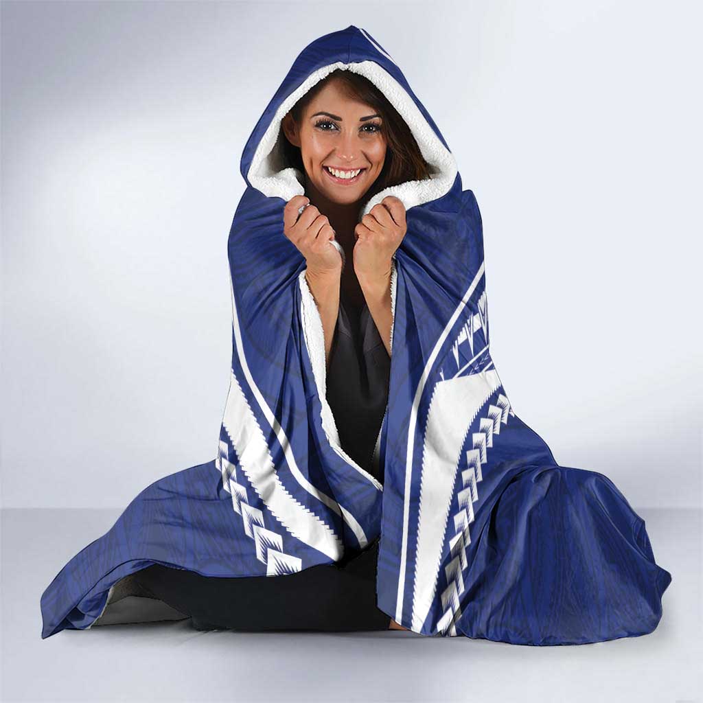 Samoa Rugby Hooded Blanket Pacific Motifs - Polynesian Pride