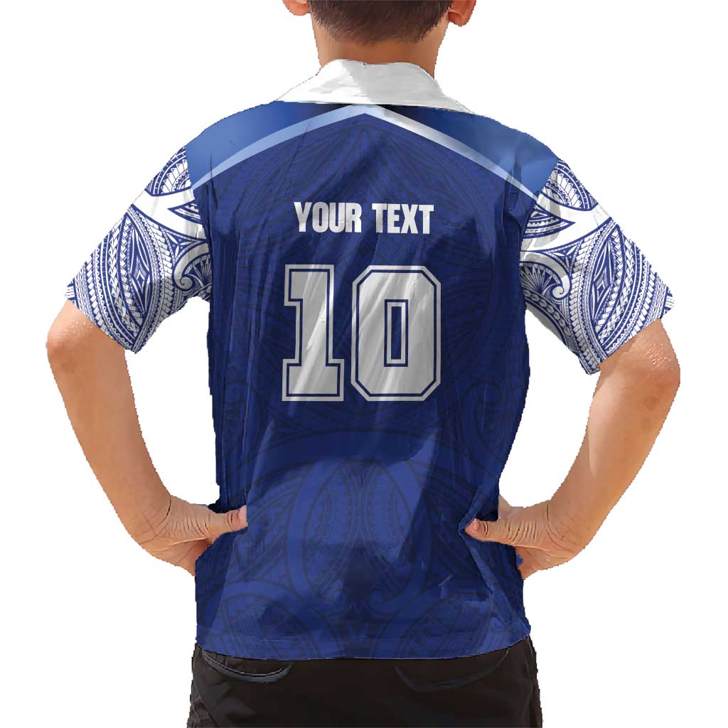Custom Samoa Rugby Kid Hawaiian Shirt Pacific Motifs - Polynesian Pride