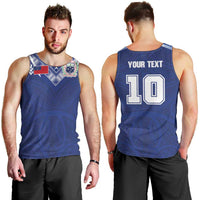 Custom Samoa Rugby Men Tank Top Pacific Motifs - Polynesian Pride