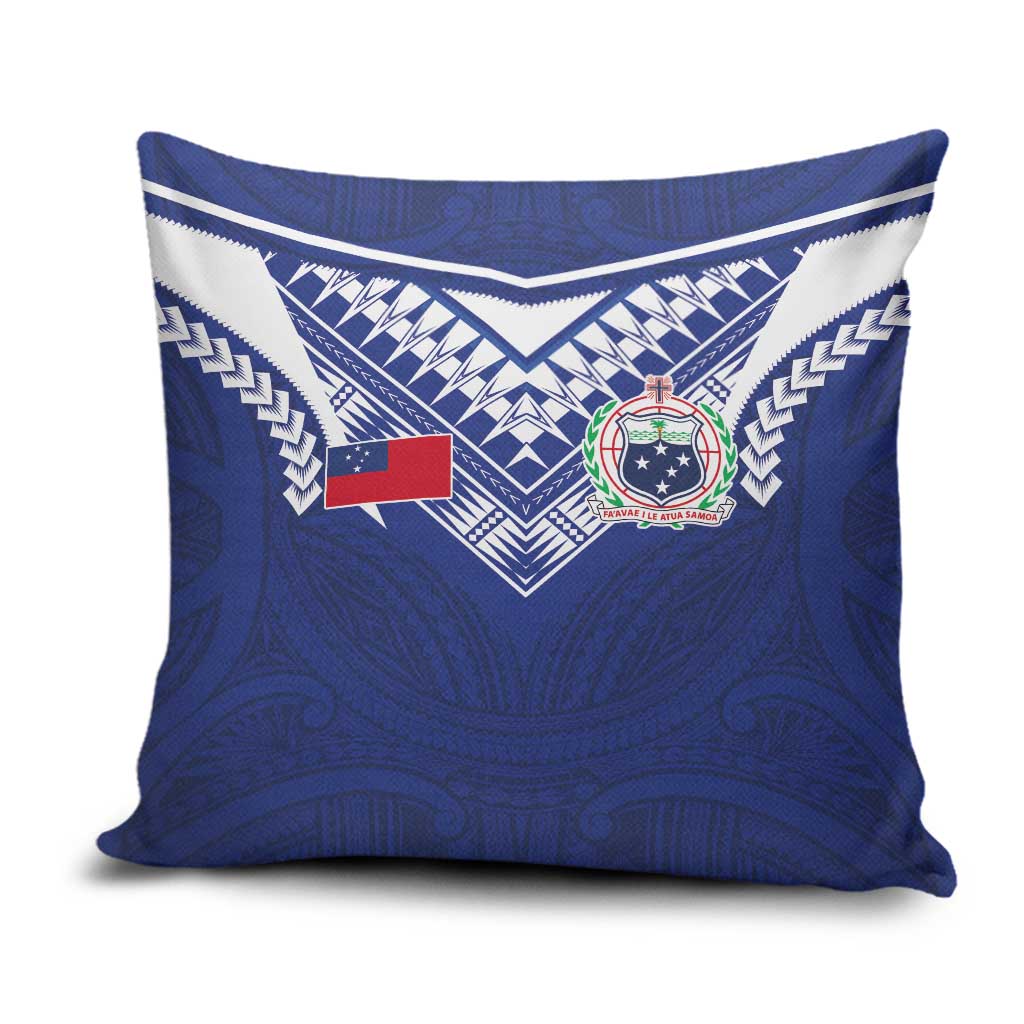 Samoa Rugby Pillow Cover Pacific Motifs - Polynesian Pride