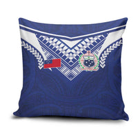 Samoa Rugby Pillow Cover Pacific Motifs - Polynesian Pride