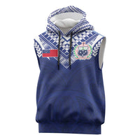 Custom Samoa Rugby Sleeveless Hoodie Pacific Motifs - Polynesian Pride