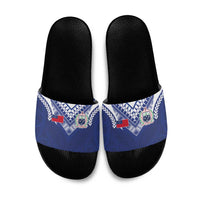 Samoa Rugby Slide Sandals Pacific Motifs - Polynesian Pride