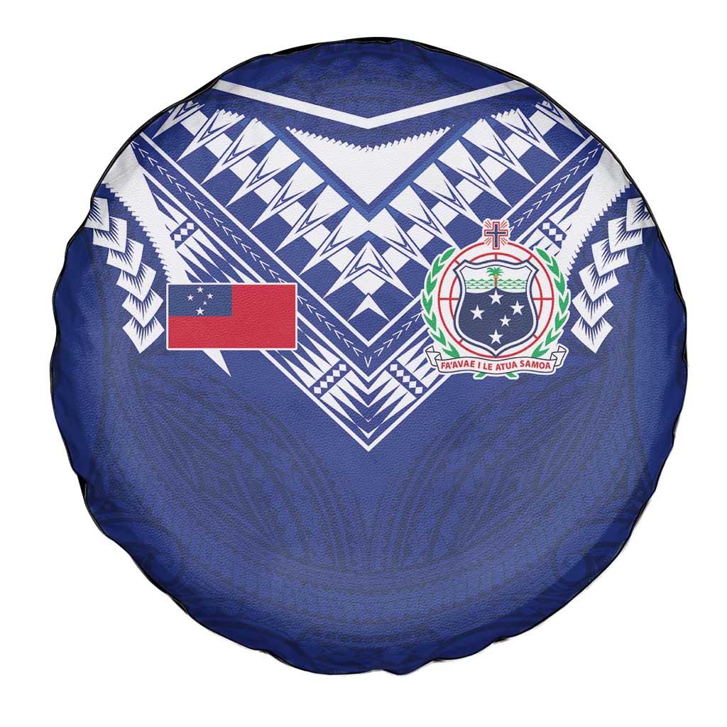 Samoa Rugby Spare Tire Cover Pacific Motifs - Polynesian Pride