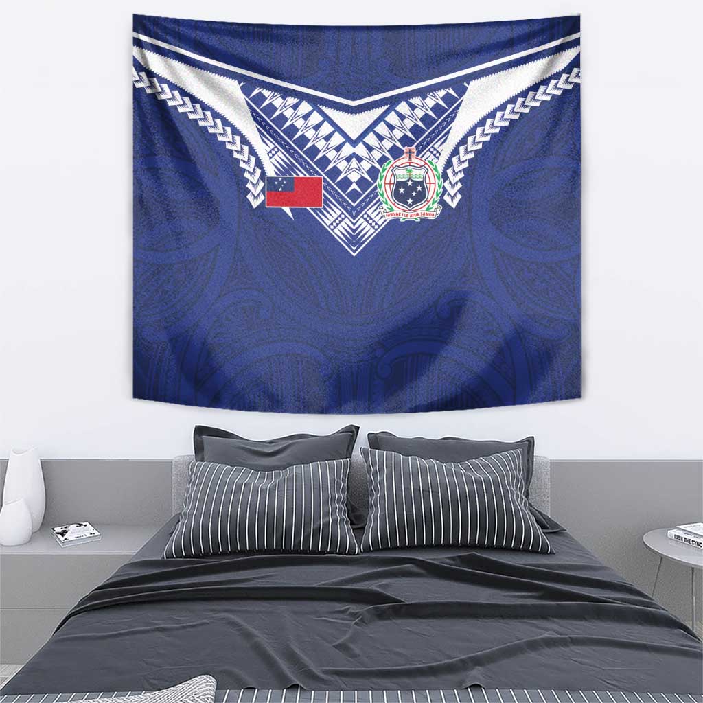 Samoa Rugby Tapestry Pacific Motifs - Polynesian Pride
