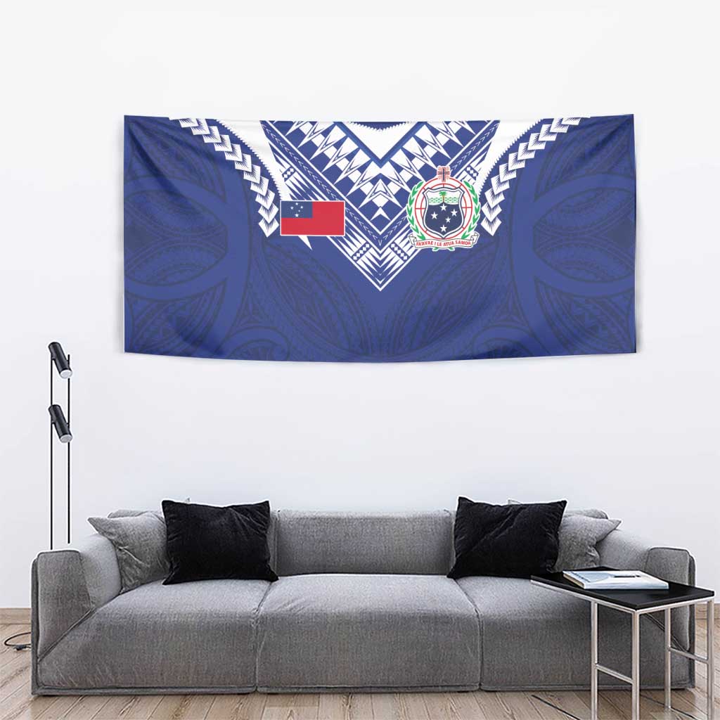 Samoa Rugby Tapestry Pacific Motifs - Polynesian Pride