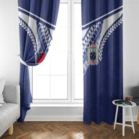 Samoa Rugby Window Curtain Pacific Motifs - Polynesian Pride