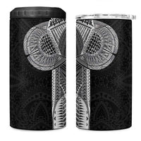 Samoan Tatau 4 in 1 Can Cooler Tumbler Art Tribal Traditional Tattoos - Polynesian Pride