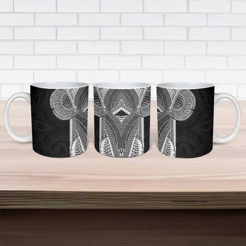 Samoan Tatau Ceramic Mug Art Tribal Traditional Tattoos - Polynesian Pride