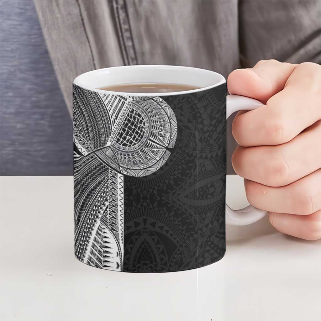 Samoan Tatau Ceramic Mug Art Tribal Traditional Tattoos - Polynesian Pride
