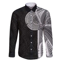 Samoan Tatau Family Matching Long Sleeve Bodycon Dress and Hawaiian Shirt Art Tribal Traditional Tattoos - Polynesian Pride