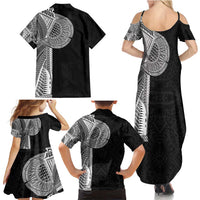 Samoan Tatau Family Matching Summer Maxi Dress and Hawaiian Shirt Art Tribal Traditional Tattoos - Polynesian Pride