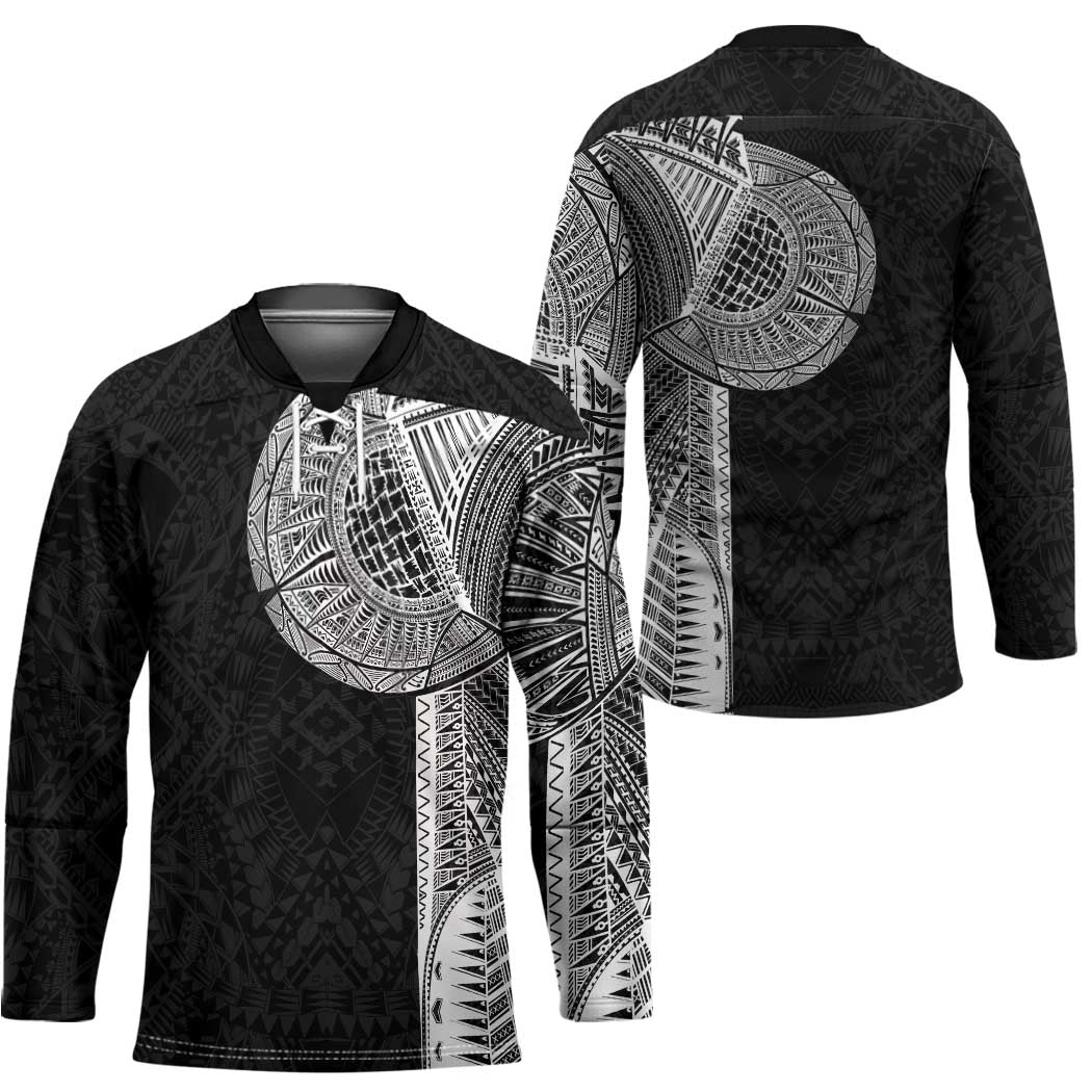 Samoan Tatau Hockey Jersey Art Tribal Traditional Tattoos - Polynesian Pride