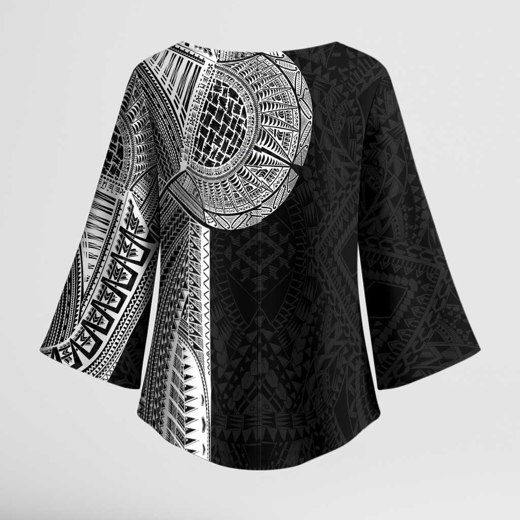 Samoan Tatau Kimono Sleeve Blouse Art Tribal Traditional Tattoos - Polynesian Pride