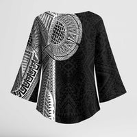 Samoan Tatau Kimono Sleeve Blouse Art Tribal Traditional Tattoos - Polynesian Pride