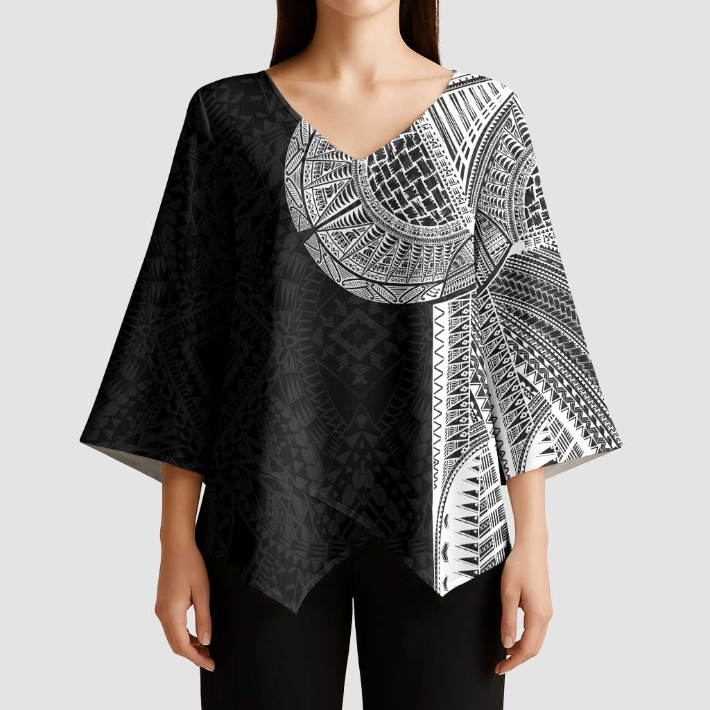 Samoan Tatau Kimono Sleeve Blouse Art Tribal Traditional Tattoos - Polynesian Pride