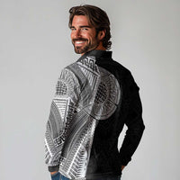 Samoan Tatau Long Sleeve Polo Shirt Art Tribal Traditional Tattoos - Polynesian Pride