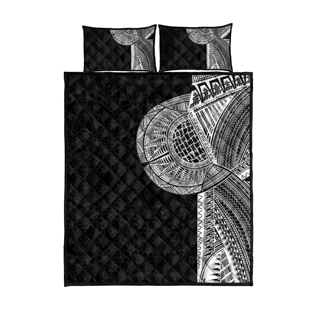 Samoan Tatau Quilt Bed Set Art Tribal Traditional Tattoos - Polynesian Pride