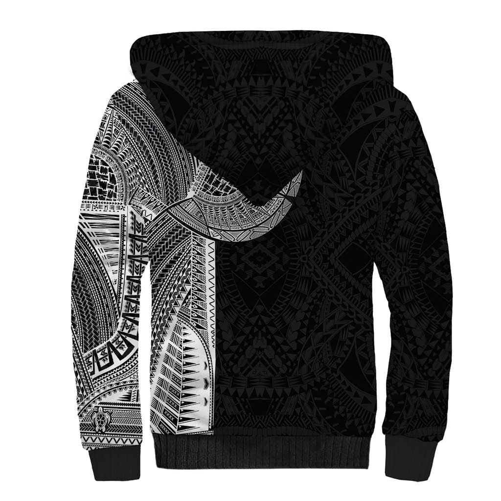 Samoan Tatau Sherpa Hoodie Art Tribal Traditional Tattoos - Polynesian Pride