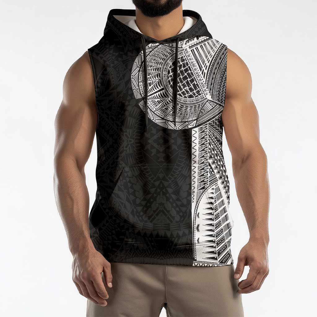 Samoan Tatau Sleeveless Hoodie Art Tribal Traditional Tattoos - Polynesian Pride