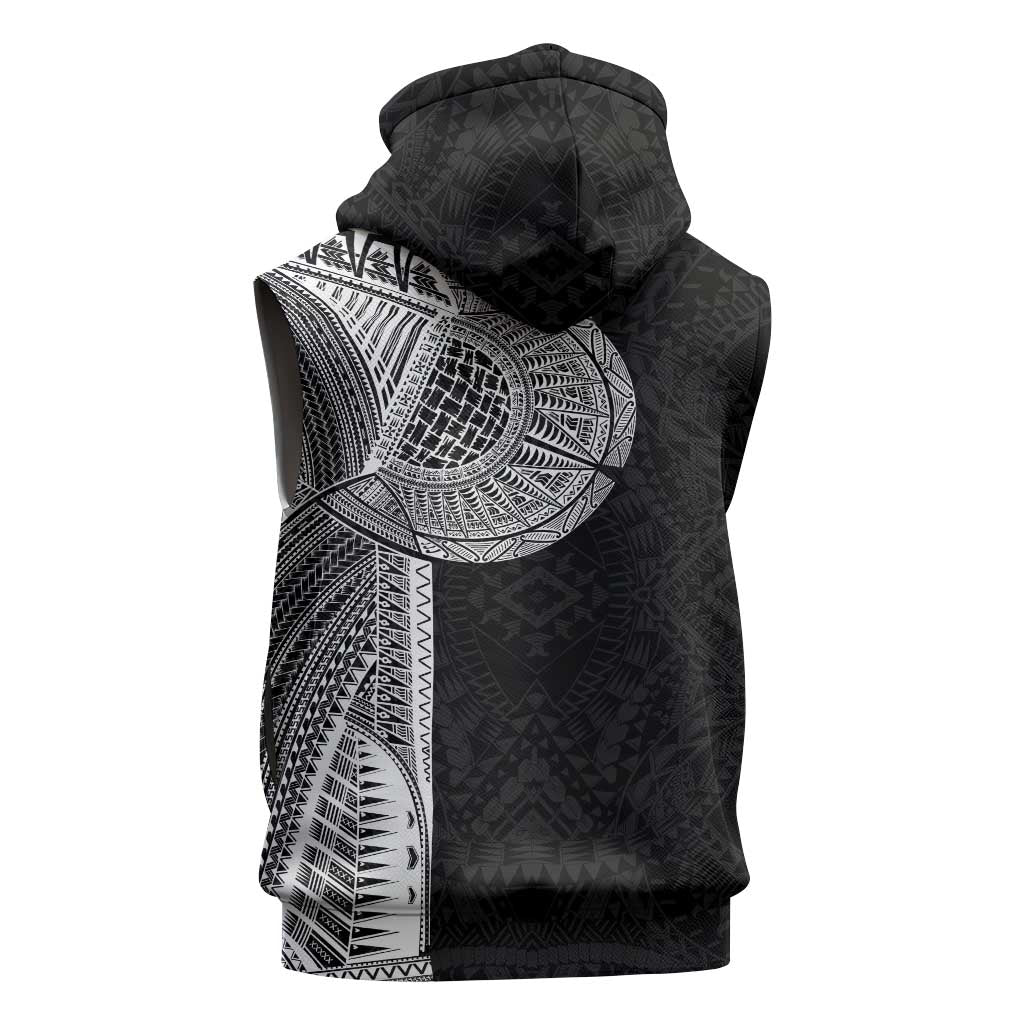 Samoan Tatau Sleeveless Zip Hoodie Art Tribal Traditional Tattoos LT03 - Polynesian Pride