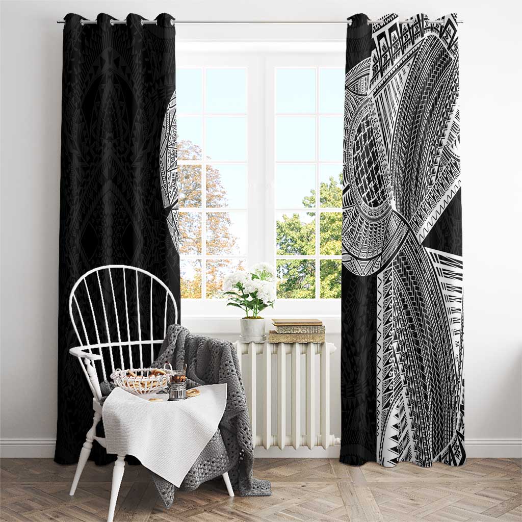 Samoan Tatau Window Curtain Art Tribal Traditional Tattoos - Polynesian Pride